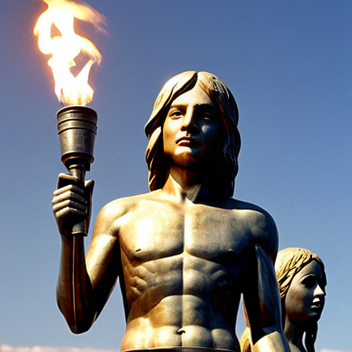 dame al cantante de la cancion smells like teen spirit sosteniendo la antorcha de la libertad con la misma pose de la estatua
