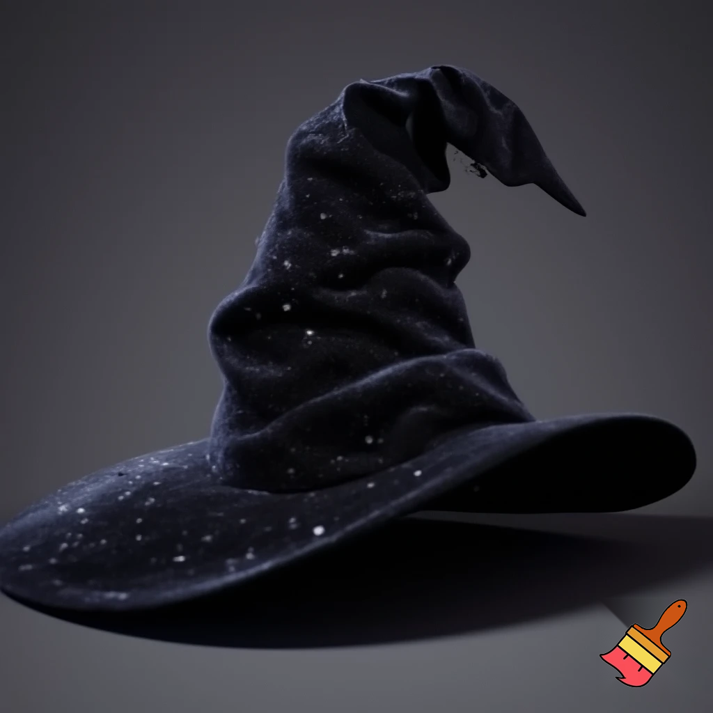 Velvet witches hat, witches hat, dark velvet witches hat and black glitter a fabric and velvet