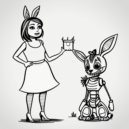 Show me what would happen if a boyfriend and girlfriend (Friday night funkin') were captured by female animatronics fnaf 2 , who then decided to make the boyfriend a girl (change his gender and appearance) and put the girl (boyfriend gender) in a cute, sexy bunny animatronic costume, and the wife girlfriend in a female animatronic cat costume. Both died in agony. How would the spirit of the girl (boyfriend gender) and his wife (girlfriend) react afterward?