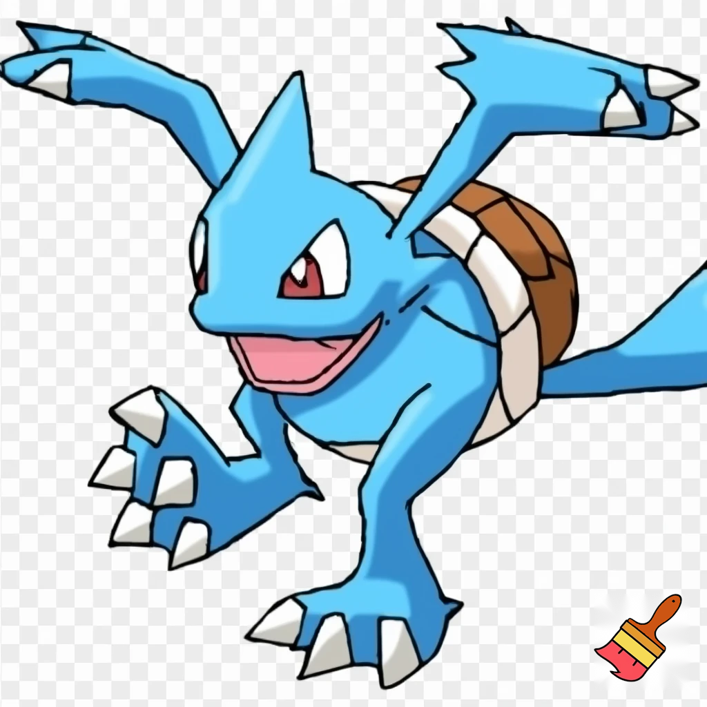 a fusion of blue rookie level veemon agumon digimon squirtle pokemon  with skinny short arms and skinny short legs deatailed tiny turtle creature