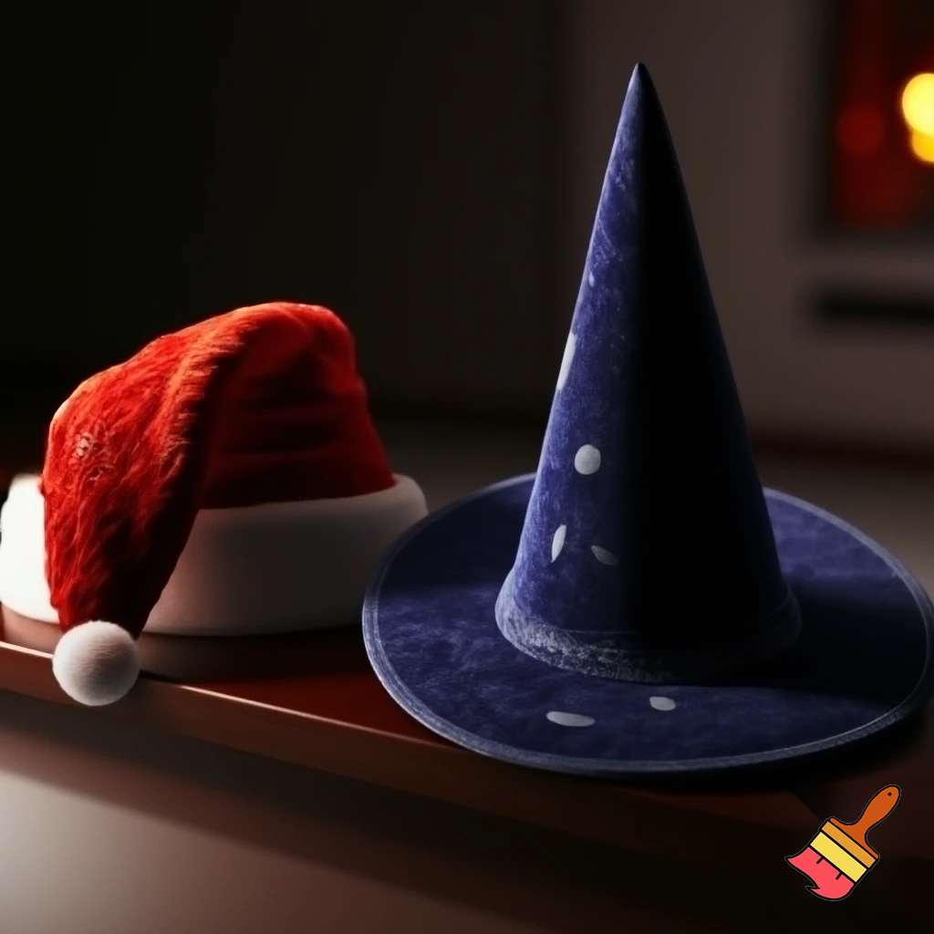 Wizard hat Christmas hat read
