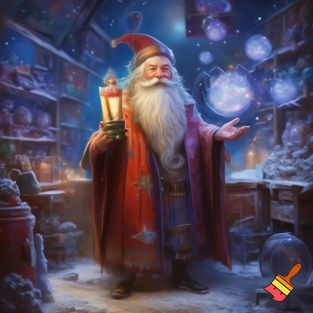 Santa Claus Nutcracker wizard