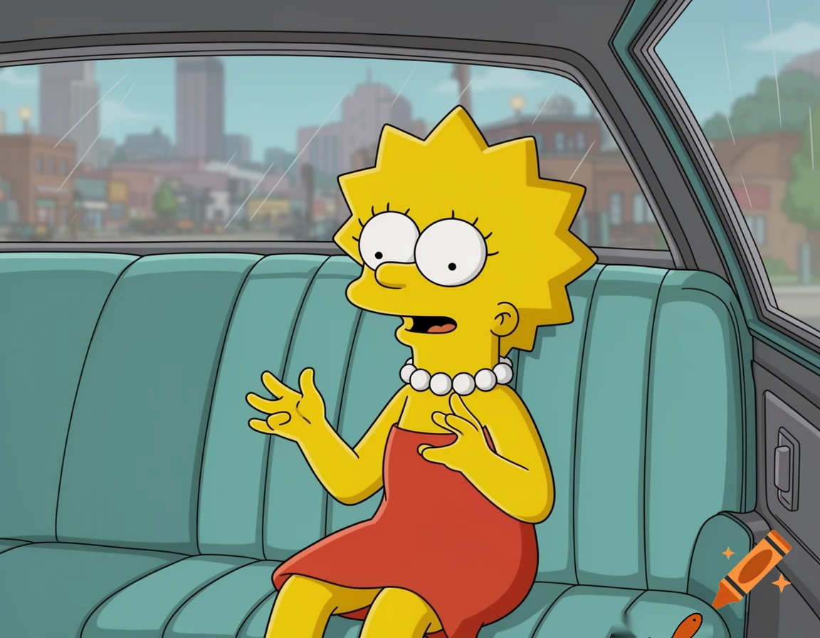 The simpson backseat car lisa talk august 2022