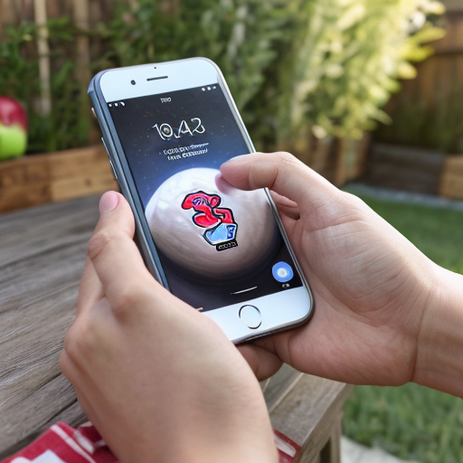 Goretzka play game on apple phone and Vanessa play game on apple phone at the backyard 