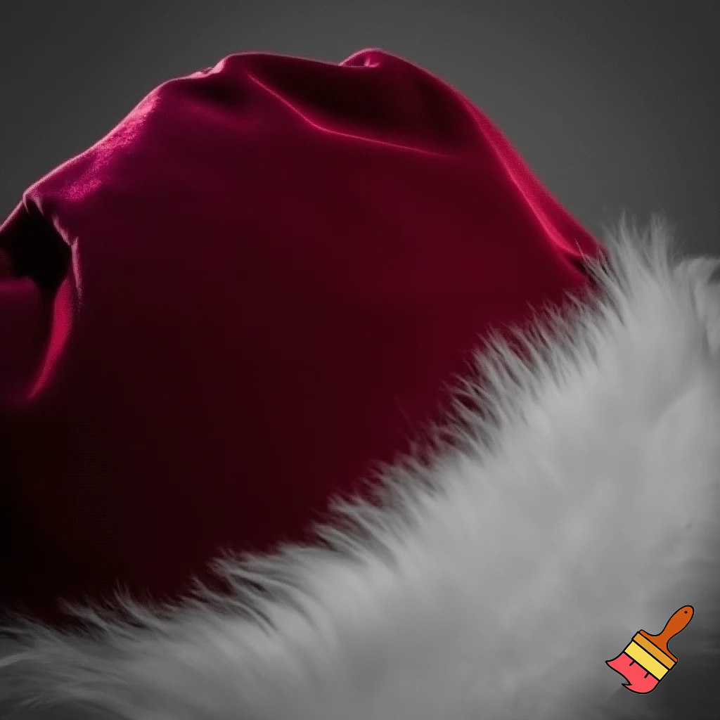 A wizard Santa Claus hat read✨✨🎄💫 velvet with what fluff