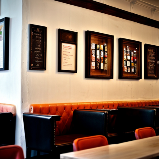 wall of a spanish cafe