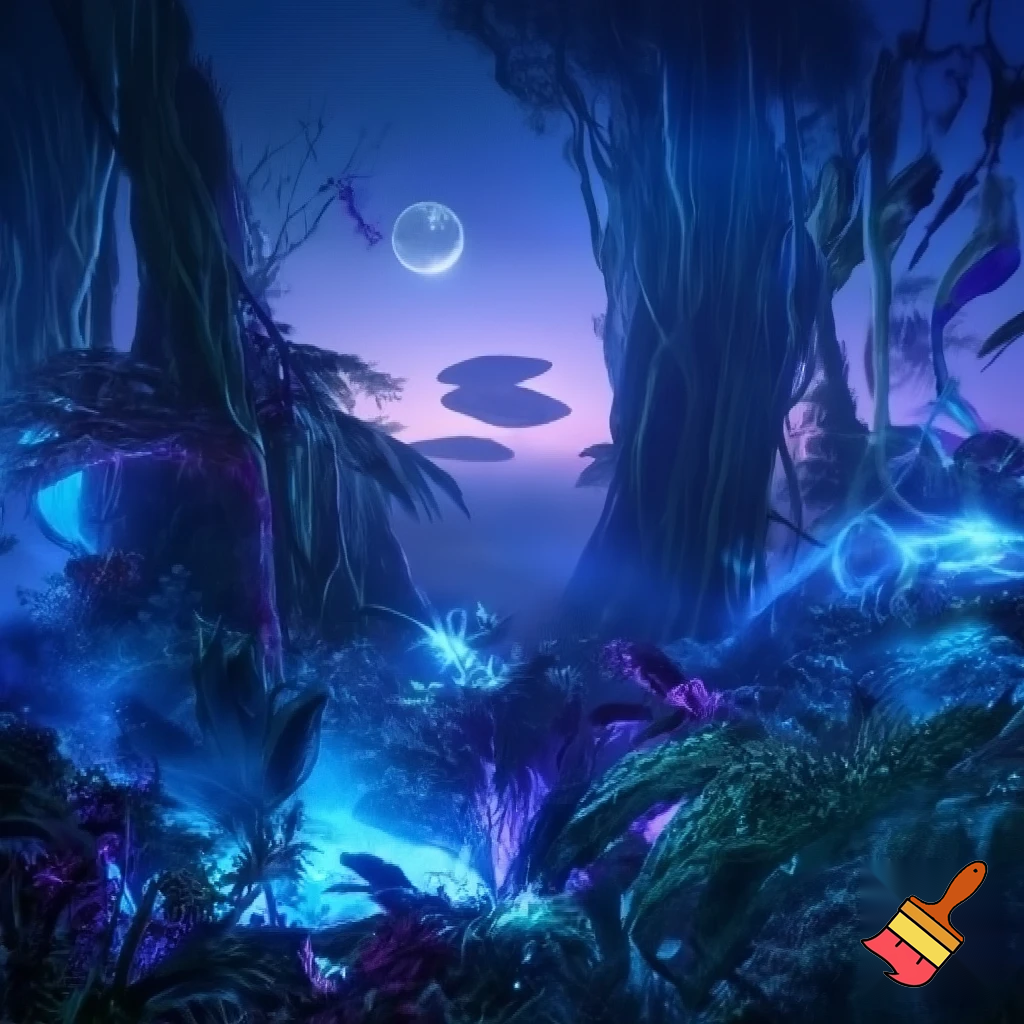 create a scene of avatar the movie