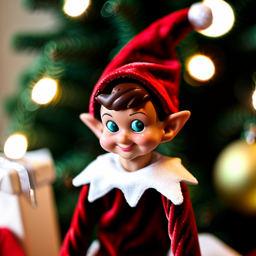 Alvin elf on the shelf Christmas hat Velvet