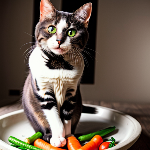 chat en legumes sauf tete queue ventre
