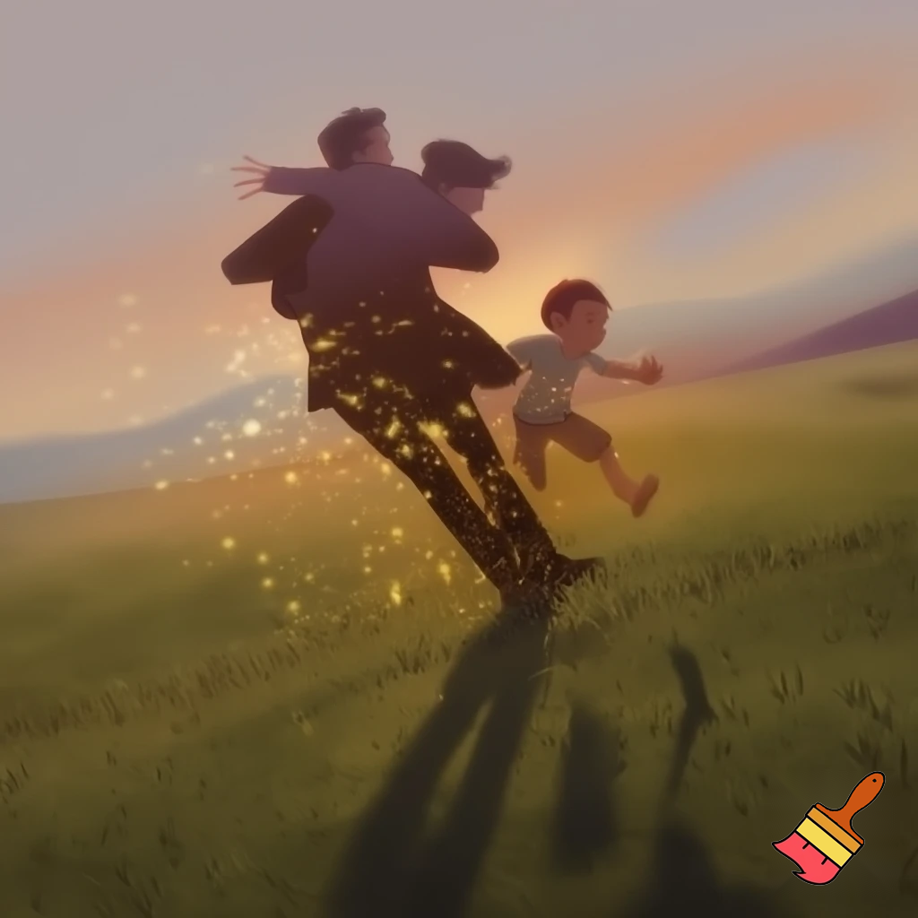 A boy that’s running away with he’s parents 
