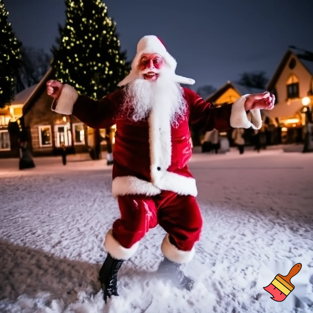 Santa Claus dancing
