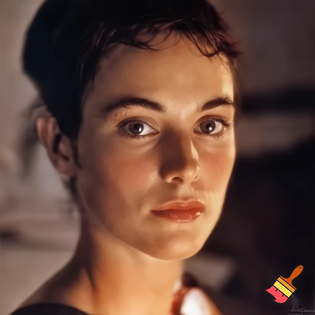 award winning portrait of a fragile woman with immaculate features, captivating eyes looks straight at the camera, perfectly radiant, painted by Norman Rockwell