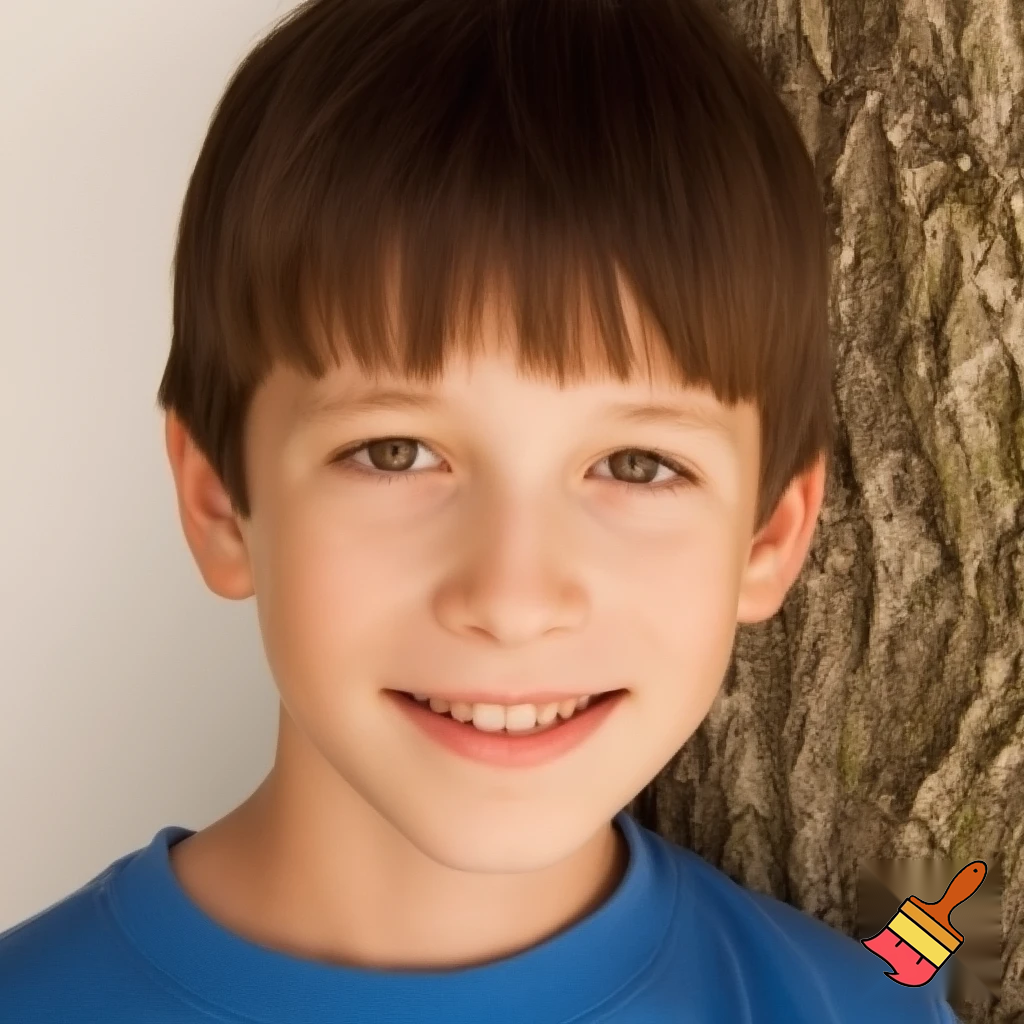 Brown hair 11 year old boy