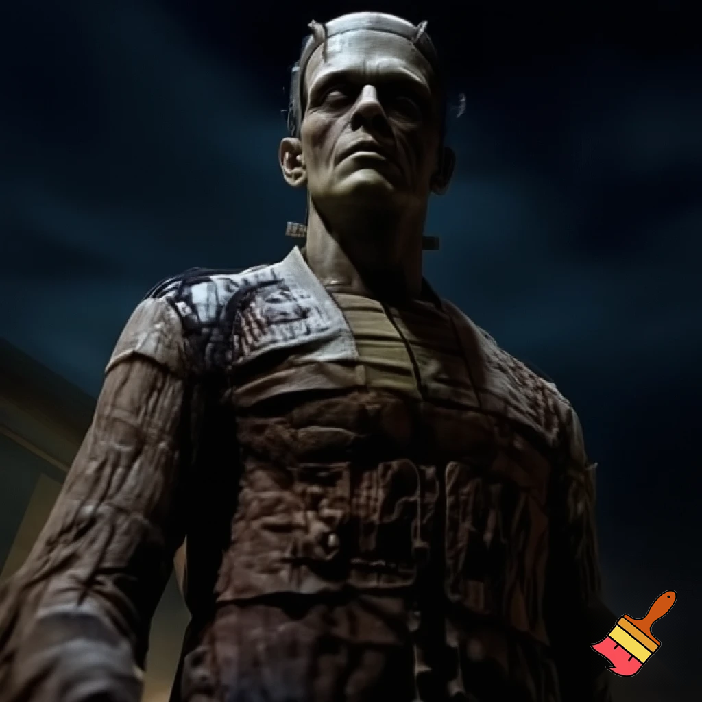 A lore acurate photo of Frankenstein