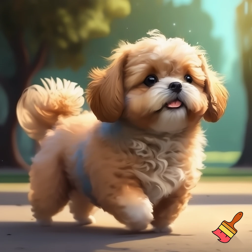  genarate a fluffy dog