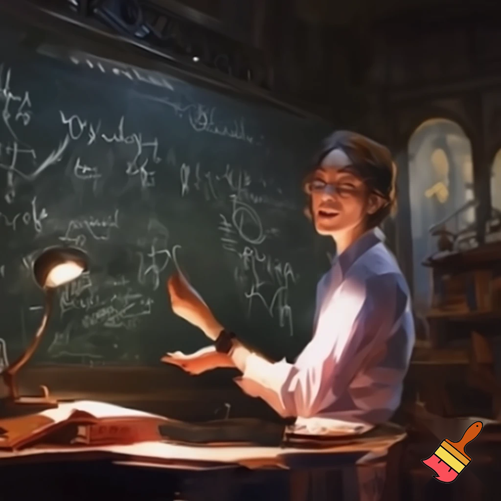 عکس بساز از  معلم درحال درس دادن