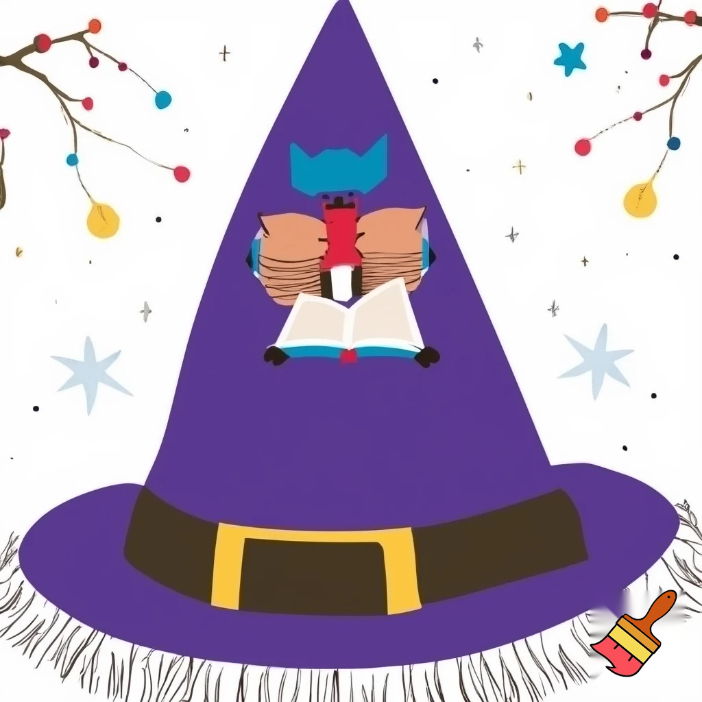 Christmas wizard hat read