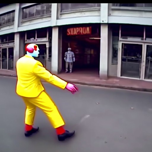 Cctv footage clown vs shaq uganda