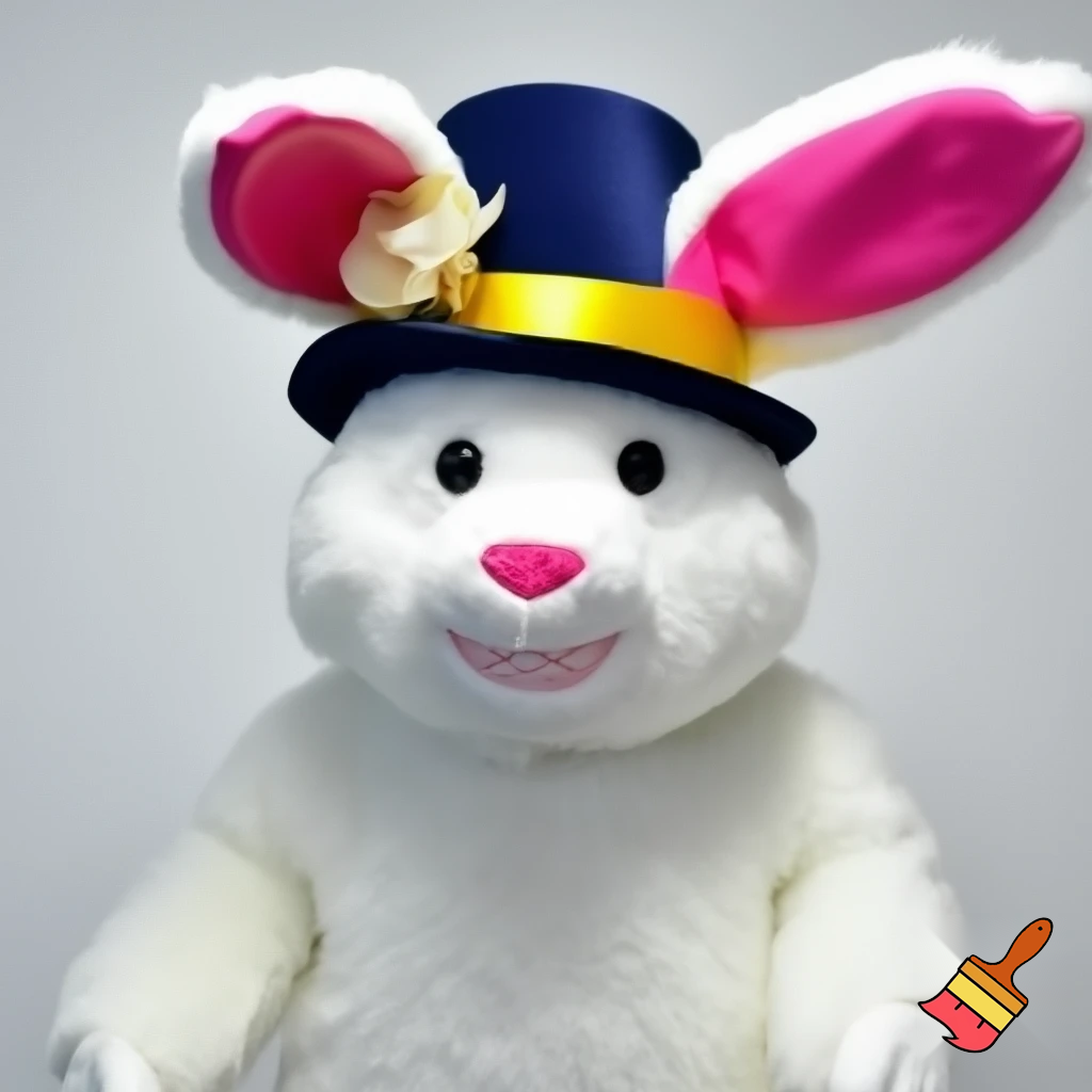 Mascot costume, Easter bunny top hat special top hat