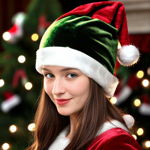 Christmas Santa Claus hat velvet elf hat