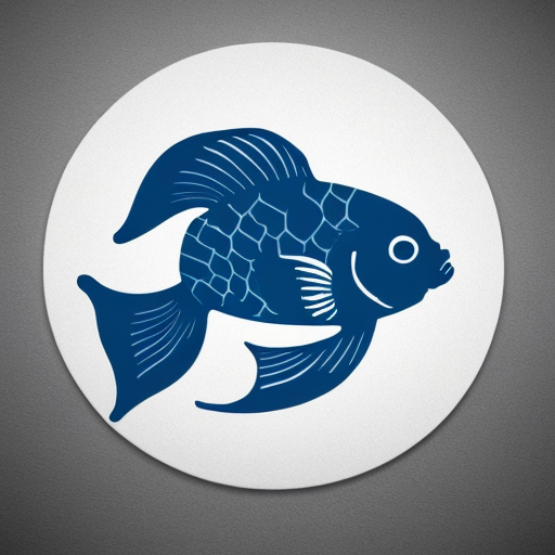Make me a simple 2-d logo of a coy fish for my buisness