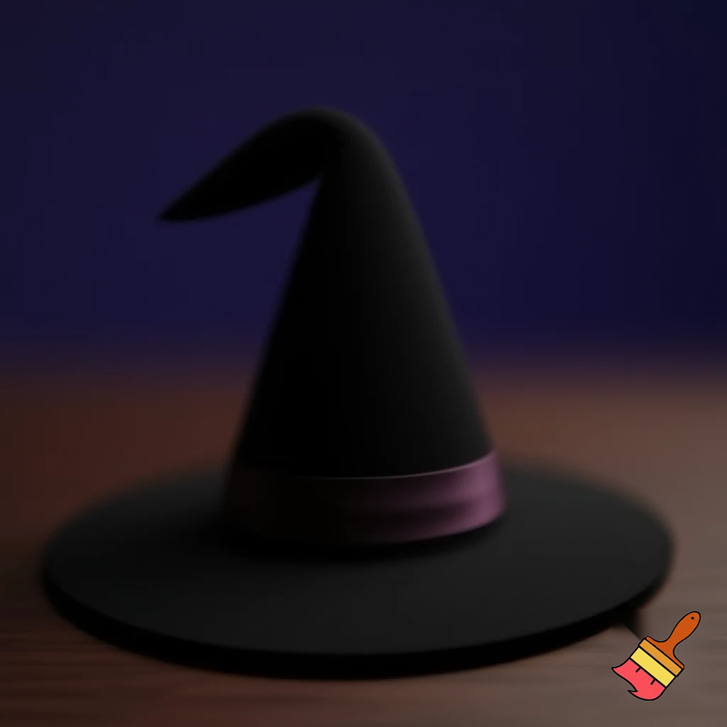 Black witches hat