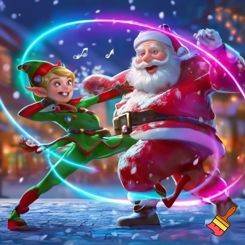 Just dance 2027 elf and Santa Claus 