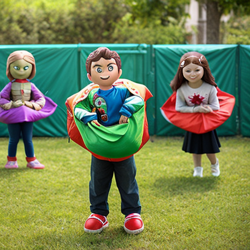 Super Why Sack Race