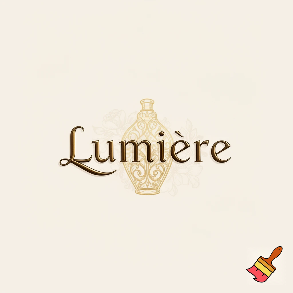 Logo for a perfume brand called Lumiére 
