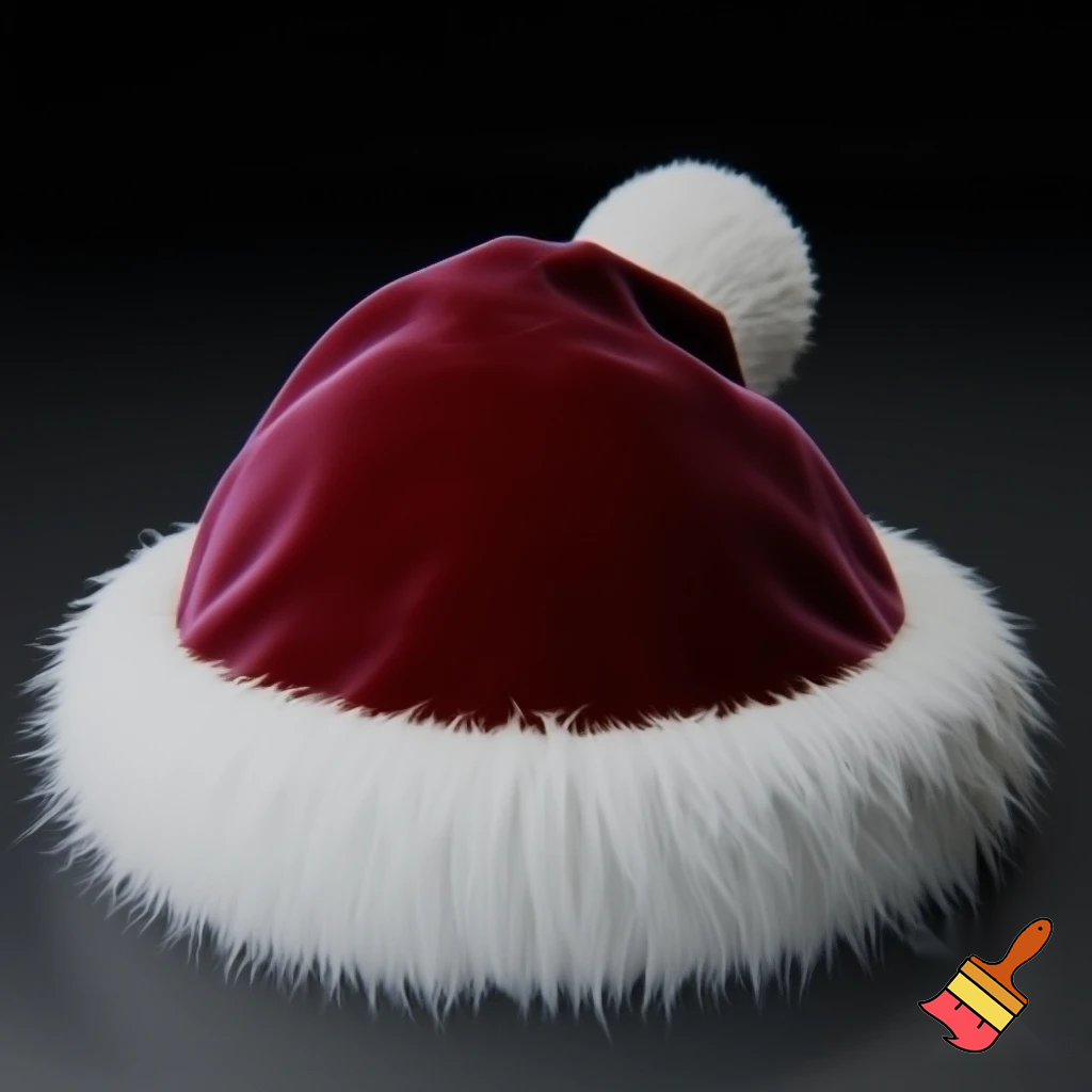 A wizard Santa Claus hat read✨✨🎄💫 velvet with what fluff