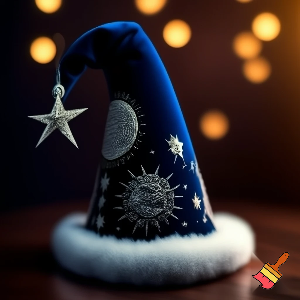 A wizard Christmas hat