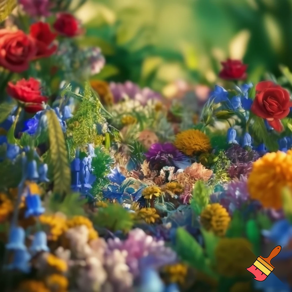 write "What you see is what you are"  featuring border full of floers and persin miniantures