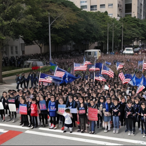 anime charachter REBELLING against WOKE and include ALOT of thunder 
emphasising there stanse on matter 
Put american and israely flags
make the charachters younger school children (PROTEST BY SCHOOL KIDS)
