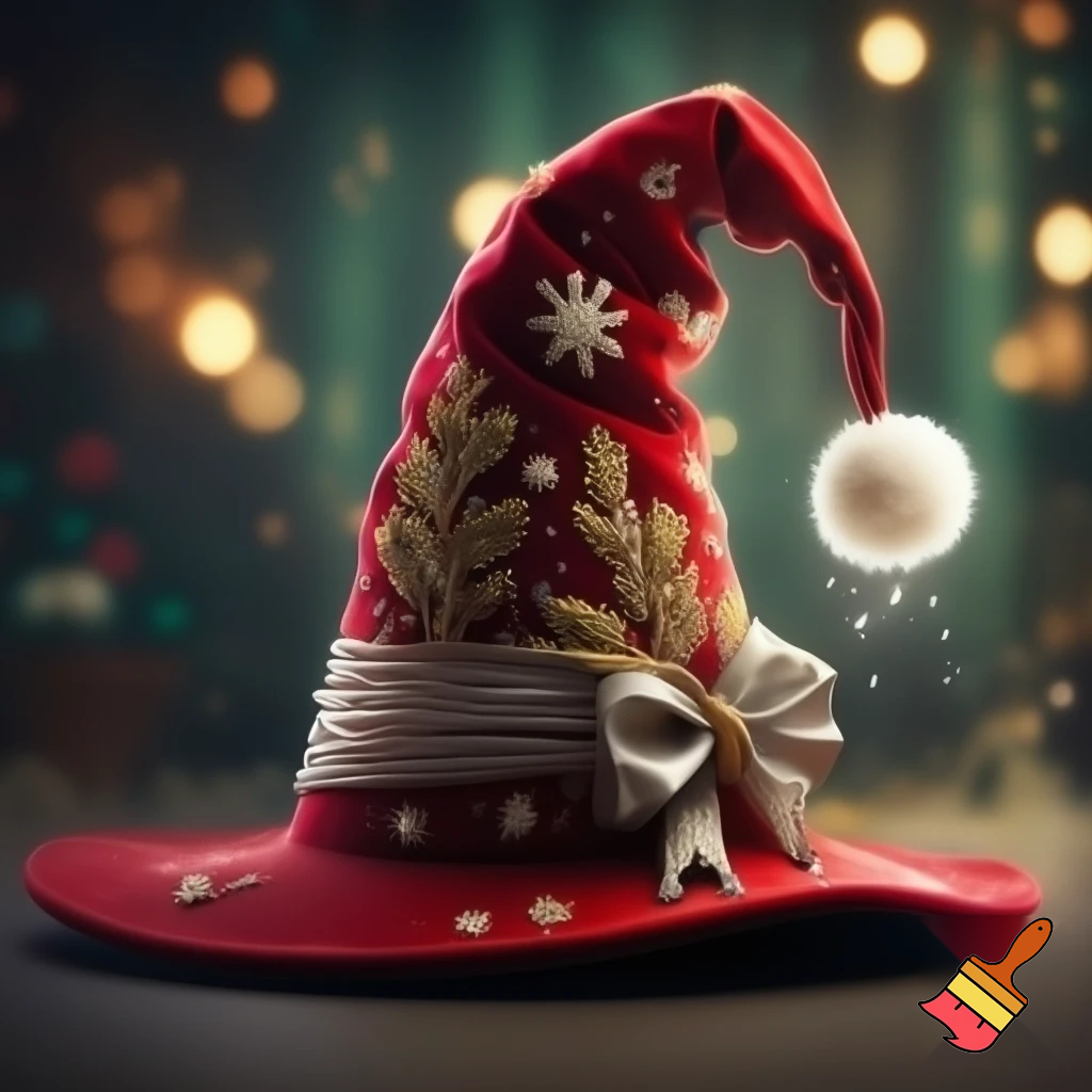 Christmas wizard hat
