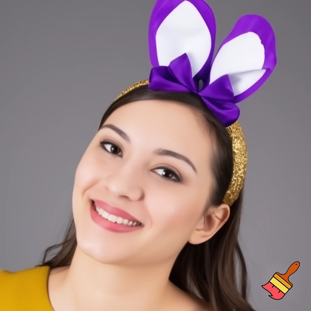 Easter top hat headband Easter bunny headband, purple and white with gold Easter top hat headband and fabric velvet and fabric velvet top head headband top hat headband