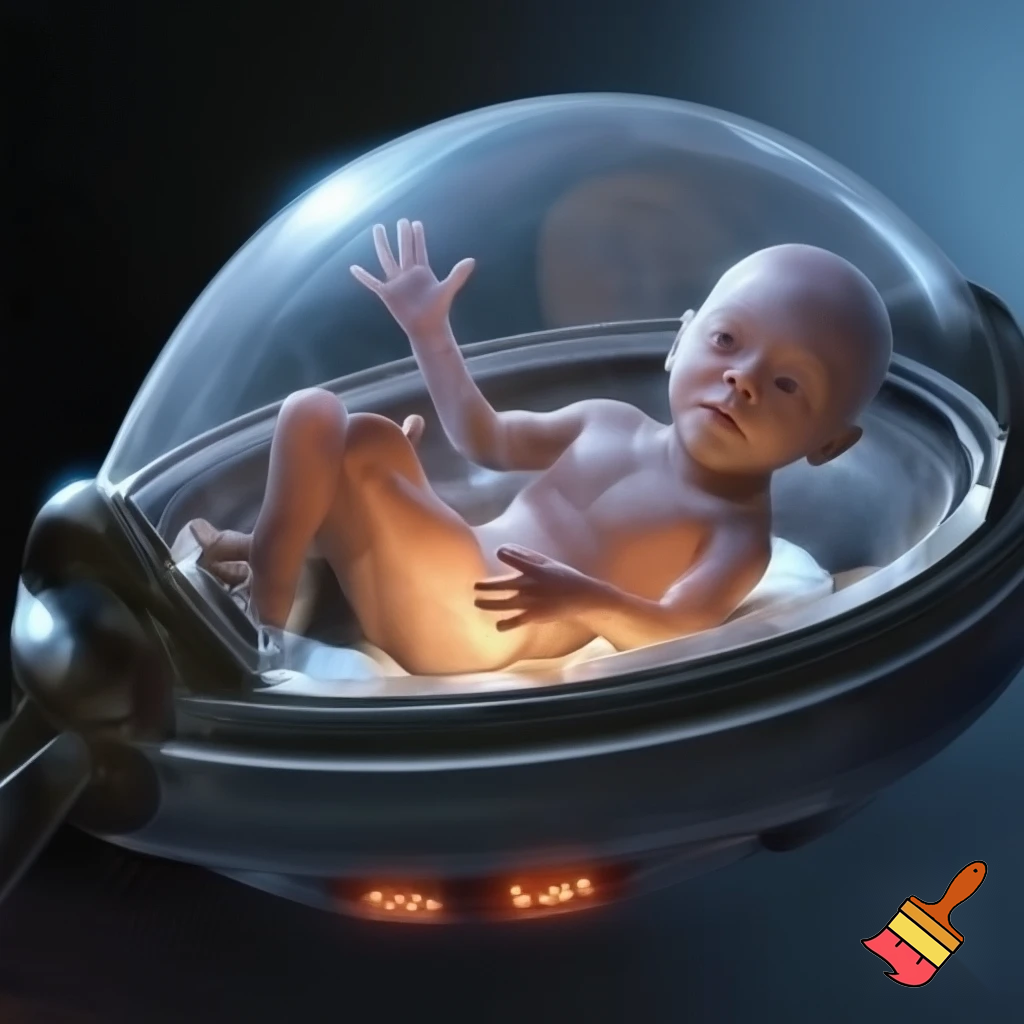 Sterile sci-fi awakening scene — a single pod opens, warm vapor spilling out, shard of sterile light tracing curved glass, a newborn humanoid stepping out not a baby: naked but composed, blank expression, clean metallic interior with glowing diagnostic glyphs underfoot, cinematic close-up, photo-realistic + painterly blend. 

Settings / Steps:

Aspect ratio 4:5 (portrait) for character focus.

Camera: slightly low, 3/4 view to show pod interior and diagnostics.

Emphasize skin texture + subtle mechanical seams.

Add small depth-of-field to isolate subject.


Negative prompt: mutated hands, extra limbs, bad anatomy, cartoonish, watermark, extra fingers

Variations: silhouette profile, half-lit face, higher contrast for a dramatic poster.