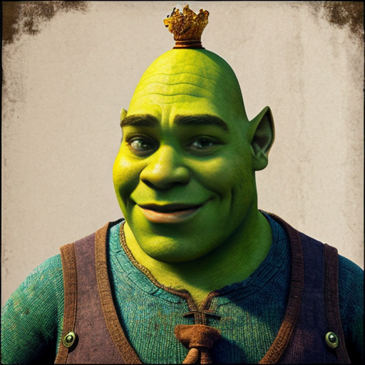 Shrek as a princess 