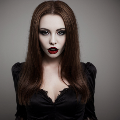 Vampire with brown hair 