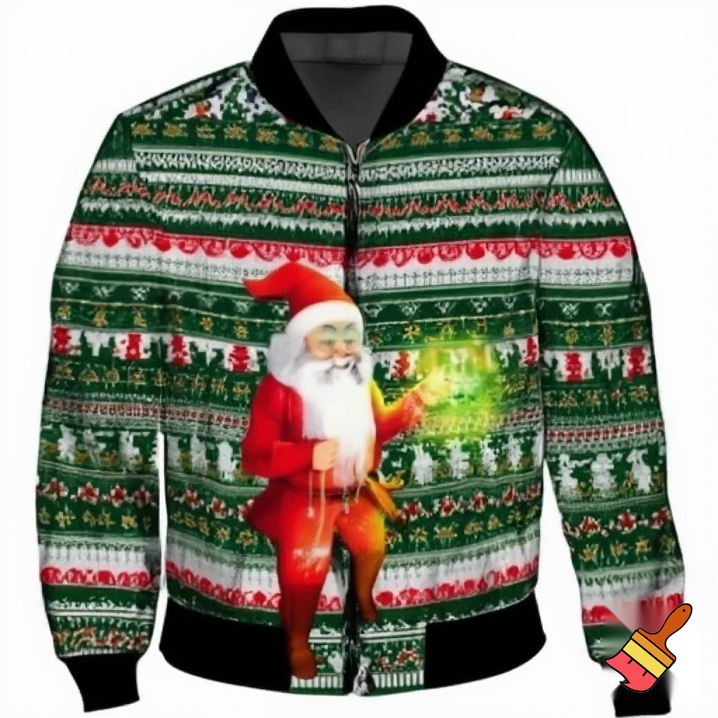 A wizard jacket Christmas jacket Santa Claus wizard