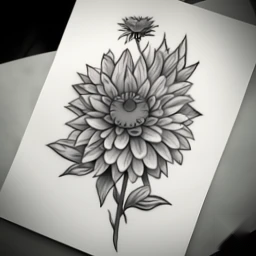 november birth flower tattoo