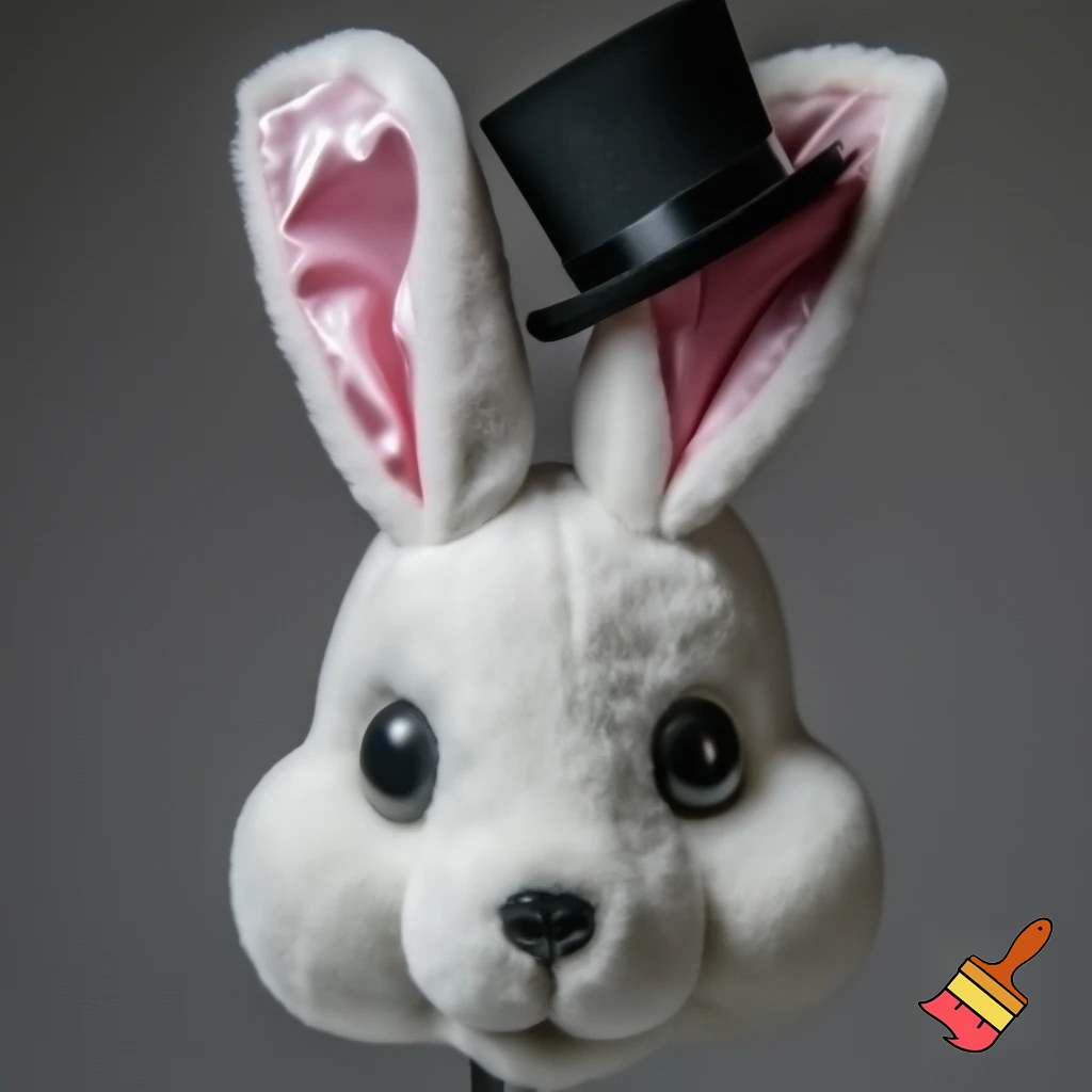 Easter bunny mascot costume top hat🚪