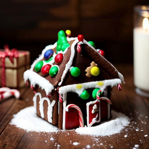 Christmas gingerbread house magic box