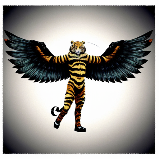 tiger with wings