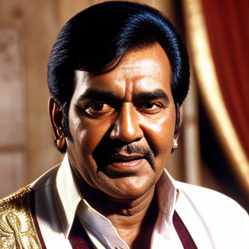 A Rajesh Khanna (Bollywood star from the 70s) look alike in his 60s