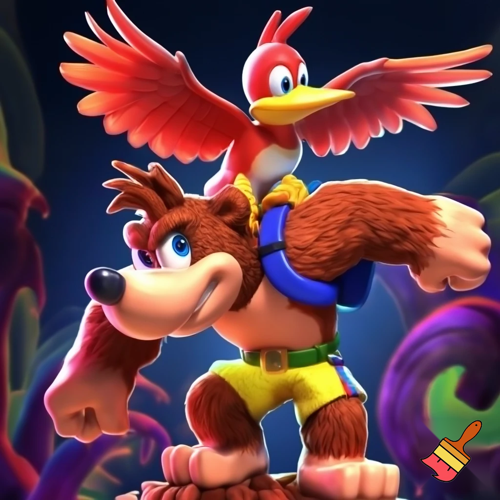 A banjo and kazzoie action figure