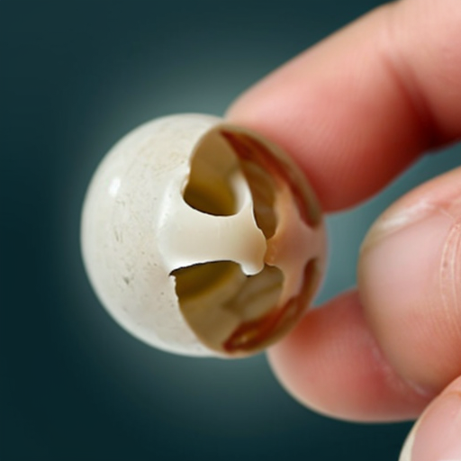 Tiny atoms that are bonded together make up the bone. 