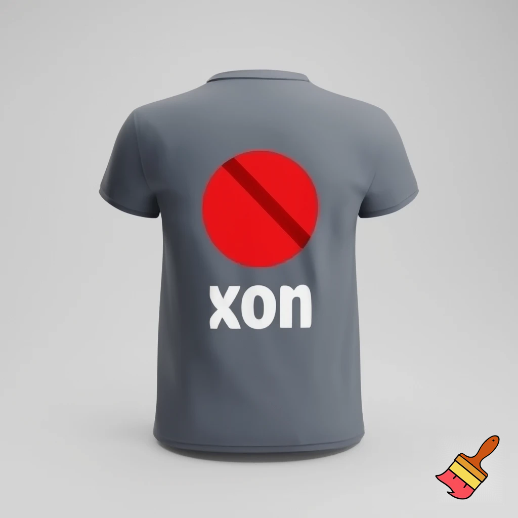 a t shirt with the words "NO REPLY ALL" on the front of the shirt, on the back of the shirt a large circle with a red diagonal through it
