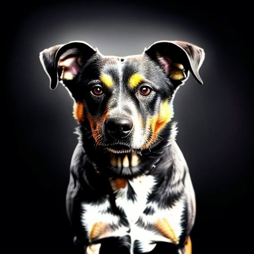 an old picture of a skinwalker dog staring at you half wisible in the dark in a creepy way
