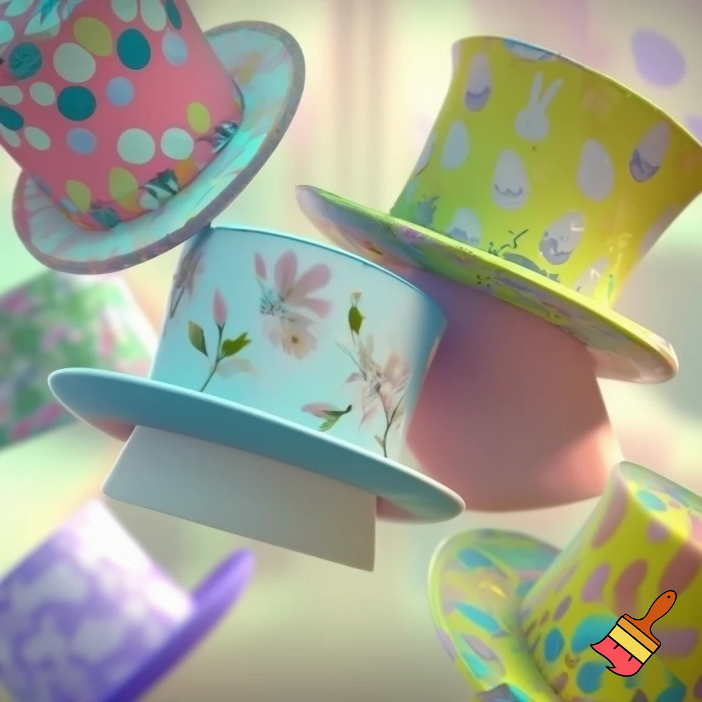 Top hat Easter pattern