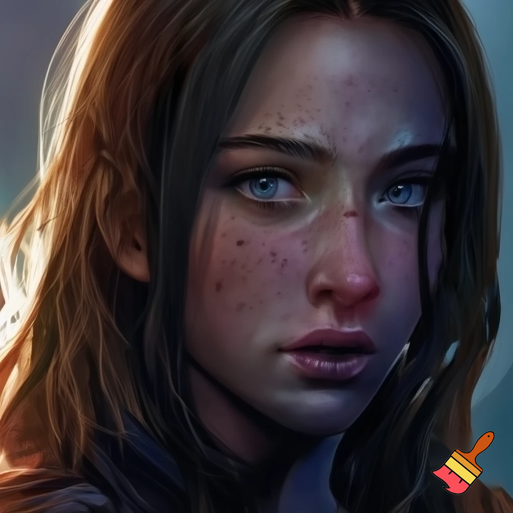 dievca s hnedymi dlhymi vlasmi a modrymi očami, ma pehy na nose a lícach. je velmi drsna. ju bozkava mi
key z anime tokyo revengers
